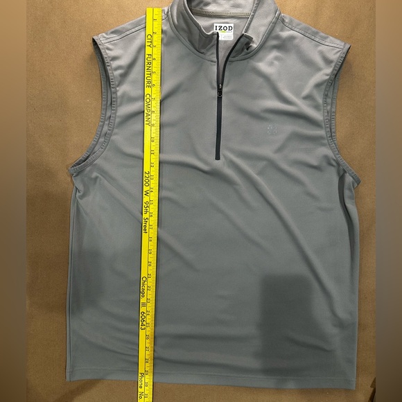 IZOD Golf Performance Quarter‑Zip — Gray (XL) - Picture 4 of 7